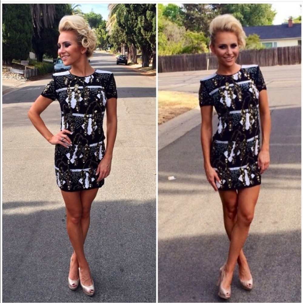 French Connection Sequin Wisteria Lane dress